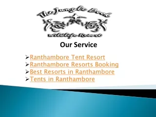 Ranthambore Tent Resort