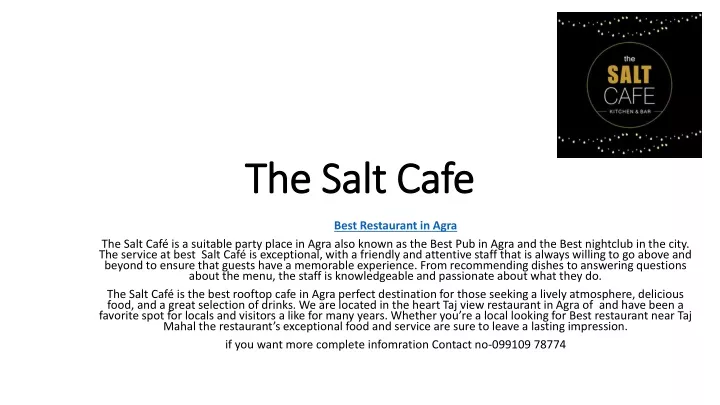 the salt cafe