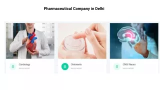 Pharmaceutical Company in Delhi