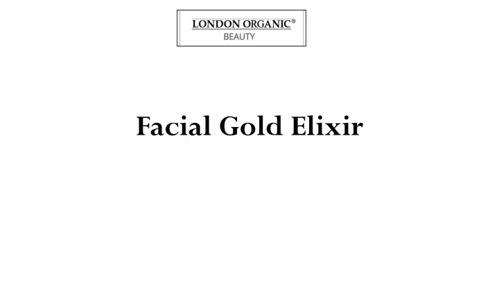 facial gold elixir