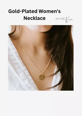 Radiant Gold-Plated Women's Necklace for Effortless Elegance - Maybekim