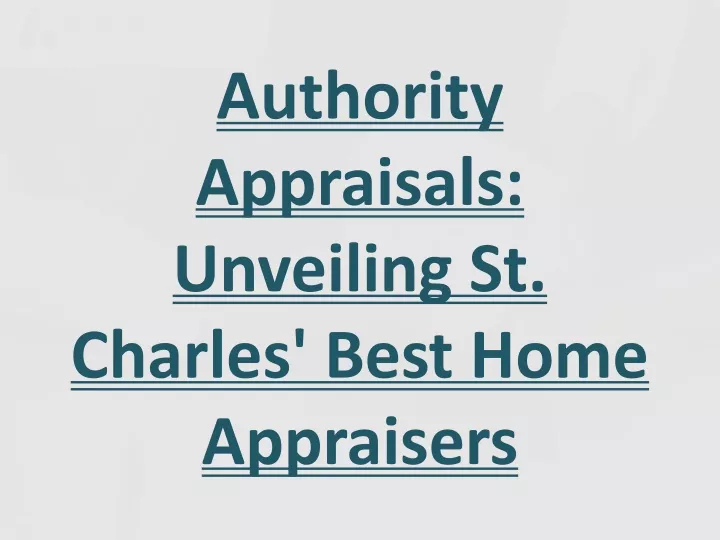 authority appraisals unveiling st charles best home appraisers