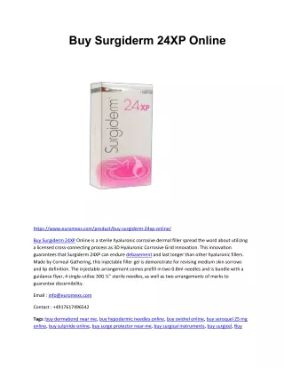 Buy Surgiderm 24XP Online