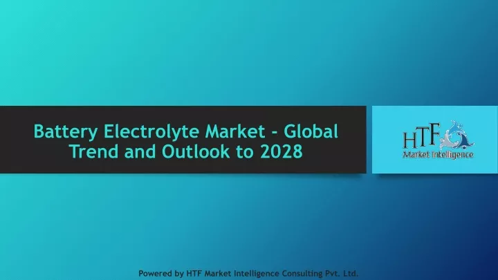 battery electrolyte market global trend