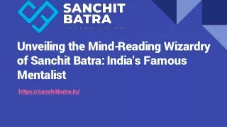 Unveiling the Mind-Reading Wizardry of Sanchit Batra_ India's Famous Mentalist