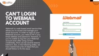 Resolve Webmail Email issues