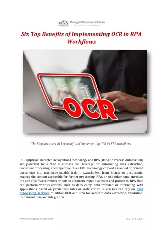 six top benefits of implementing