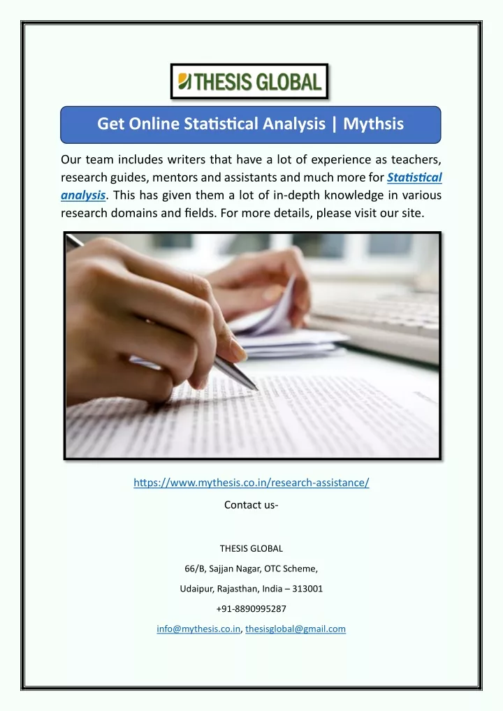 get online statistical analysis mythsis