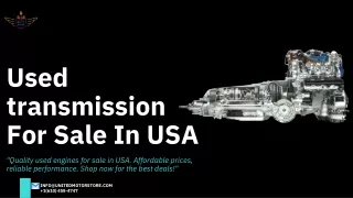 Used Transmission For Sale In USA