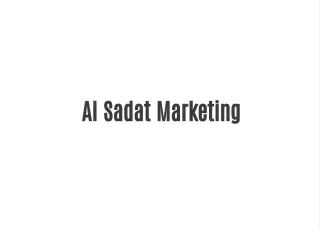 al sadat marketing
