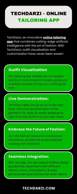 Get a Virtual Makeover with Our AI-Powered Online Tailoring App!