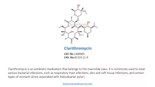Clarithromycin-Simson Pharma