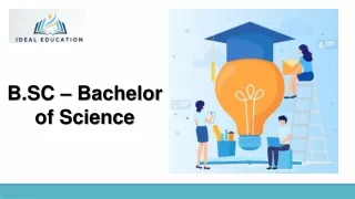 B.Sc Bachelor of science
