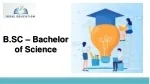 B.Sc Bachelor of science - slide 1