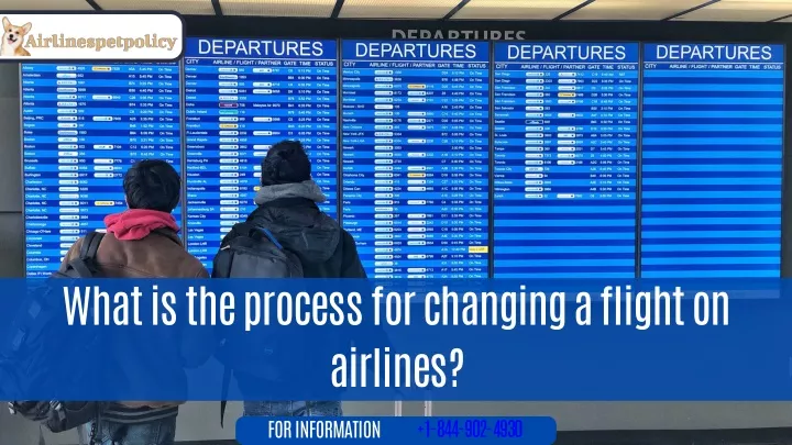 what is the process for changing a flight