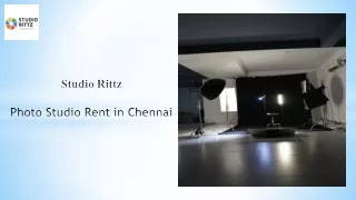 Rent a Well-Equipped Photo Studio in Chennai for your Shoot