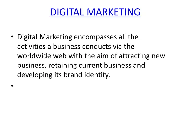 digital marketing