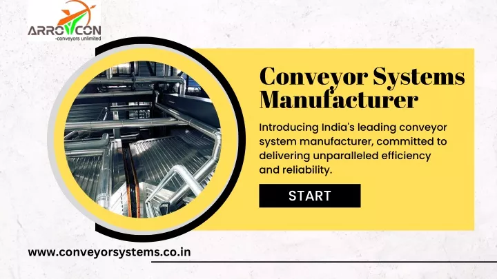 conveyor systems manufacturer introducing india