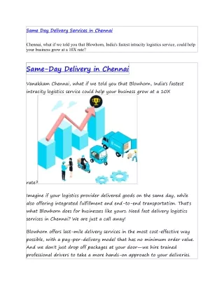 Same-Day Delivery in Chennai pdf