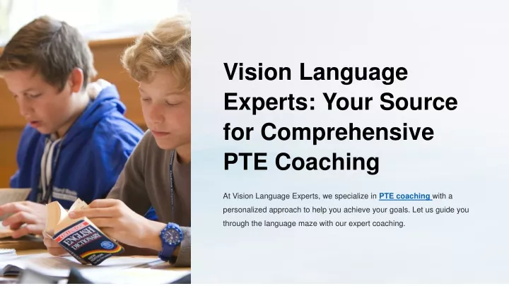 vision language experts your source