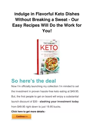 Indulge in Flavorful Keto Dishes Without Breaking a Sweat - Our Easy Recipes Will Do the Work for You