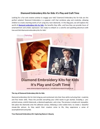 Buy Diamond Embroidery Kits for Kids