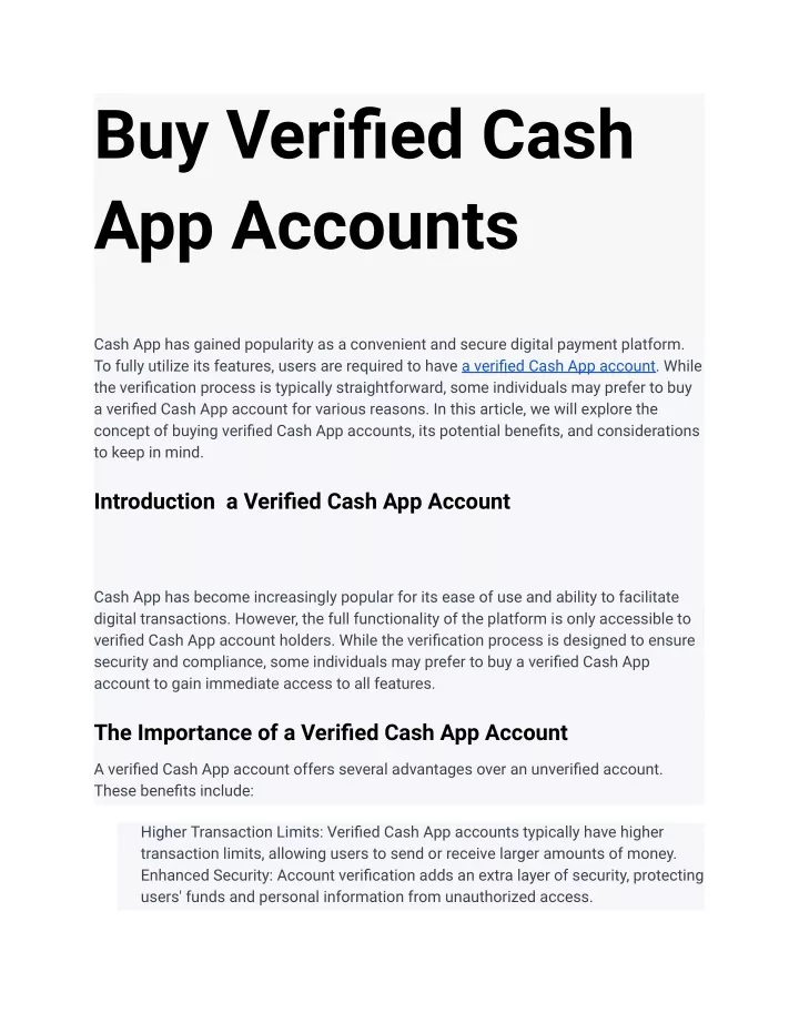 buy verified cash app accounts