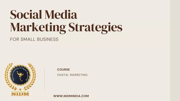 social media marketing strategies for small