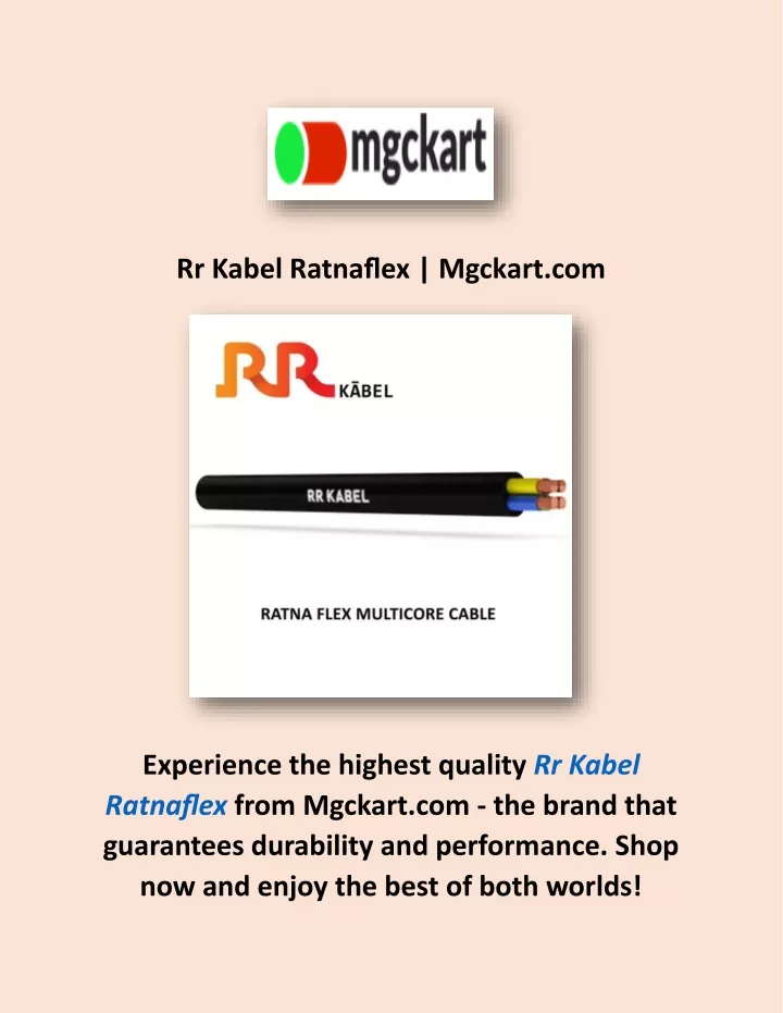 rr kabel ratnaflex mgckart com