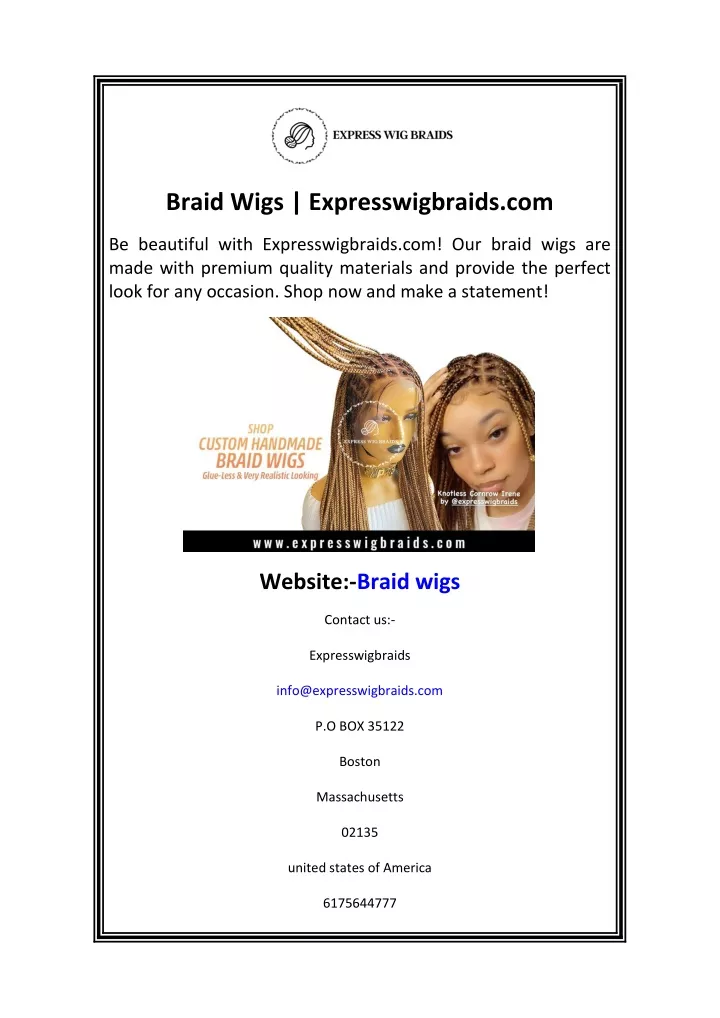 braid wigs expresswigbraids com