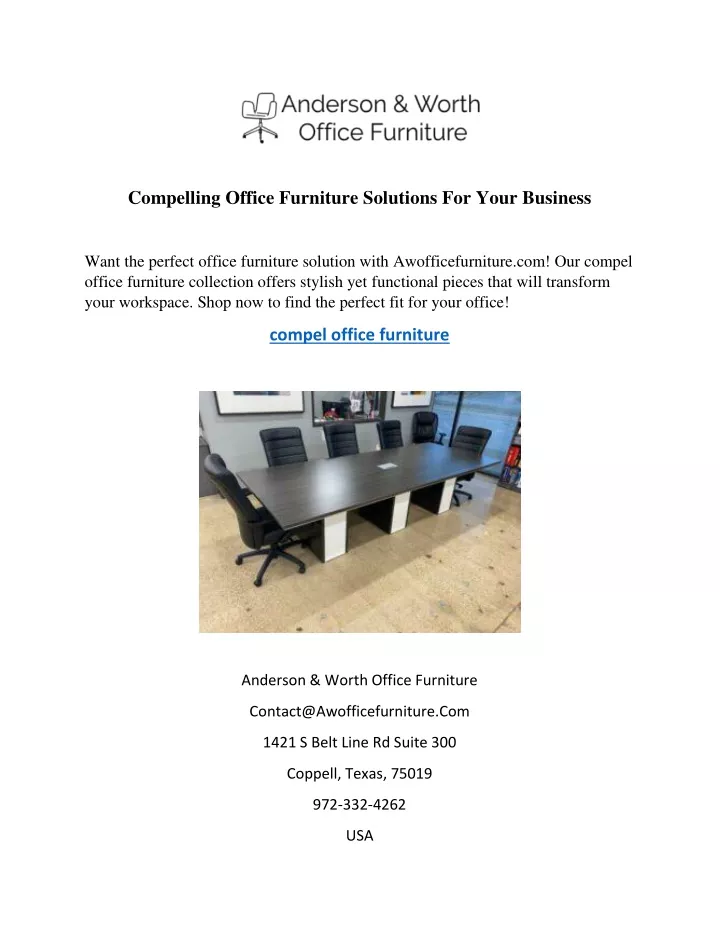 compelling office furniture solutions for your