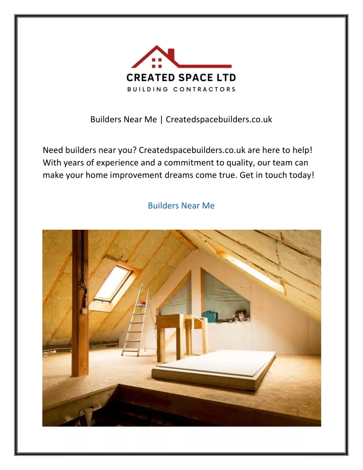 builders near me createdspacebuilders co uk