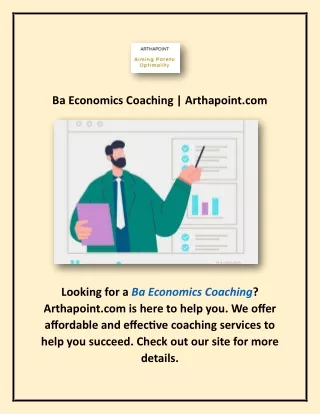 Ba Economics Coaching | Arthapoint.com