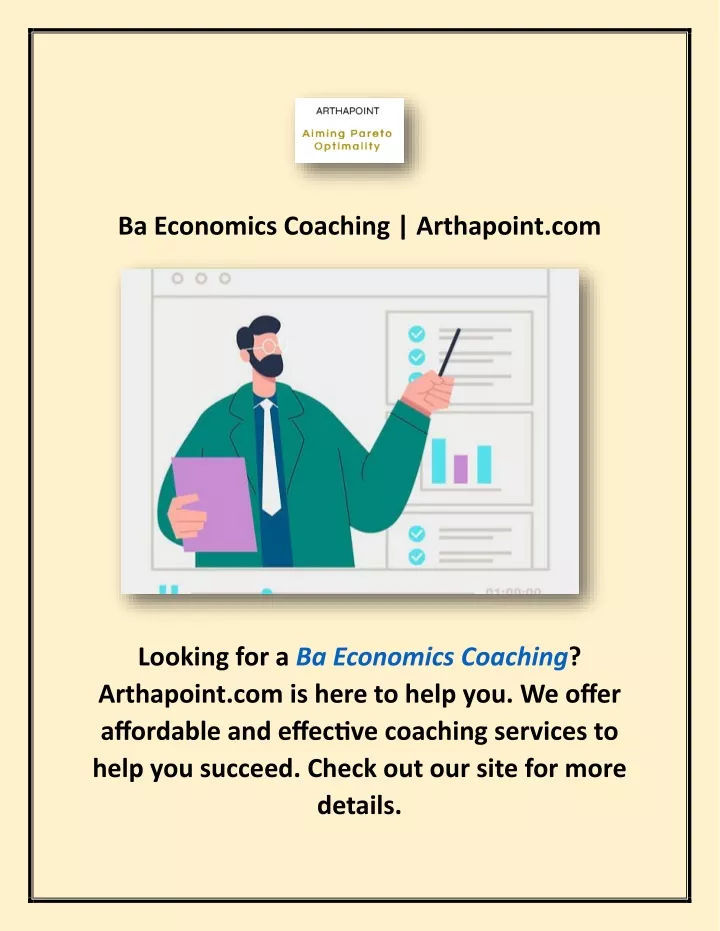 ba economics coaching arthapoint com