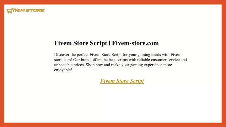 fivem store script fivem store com discover