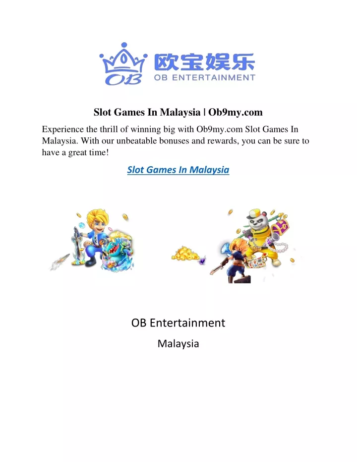 slot games in malaysia ob9my com