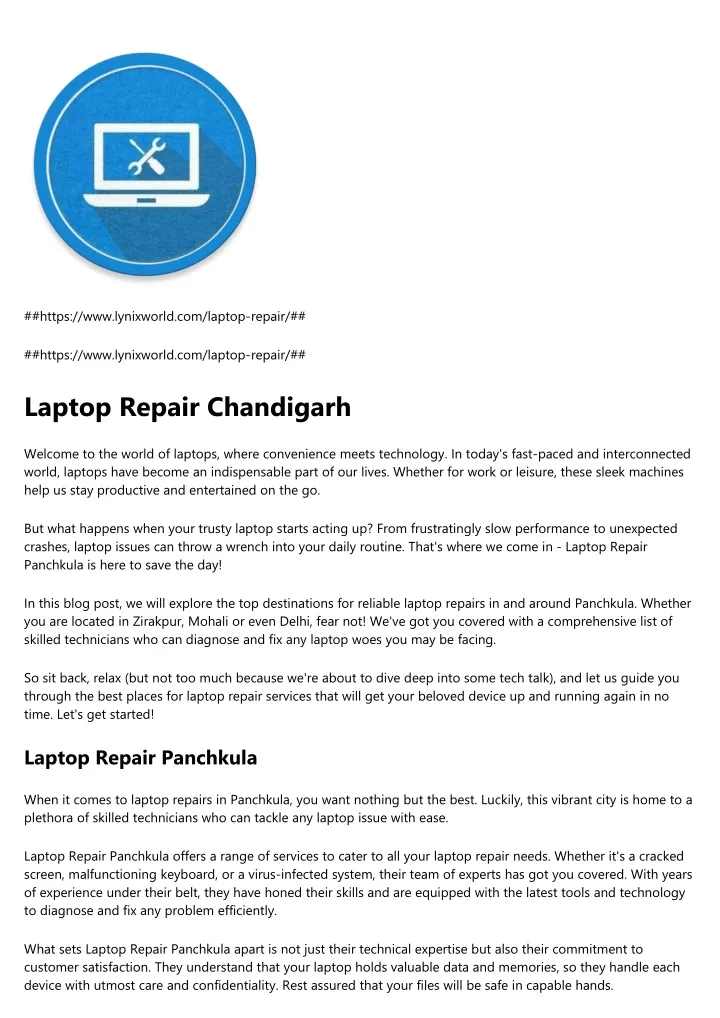 https www lynixworld com laptop repair