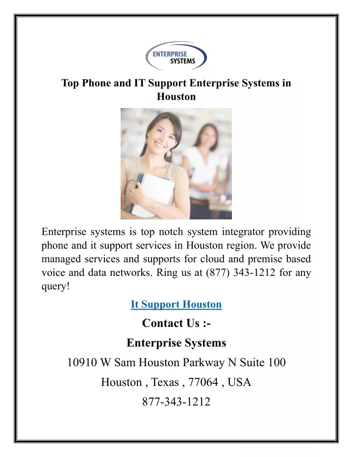 top phone and it support enterprise systems