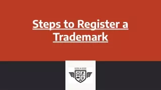 Steps to Register a Trademark