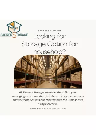 Packers Storage -  Best household Storages  Solution in Bangalore