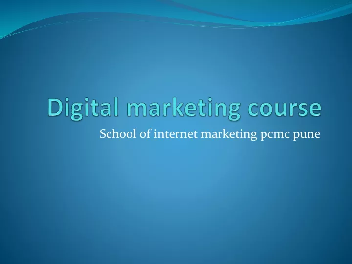 school of internet marketing pcmc pune