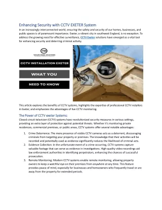 enhancing security enhancing security with cctv
