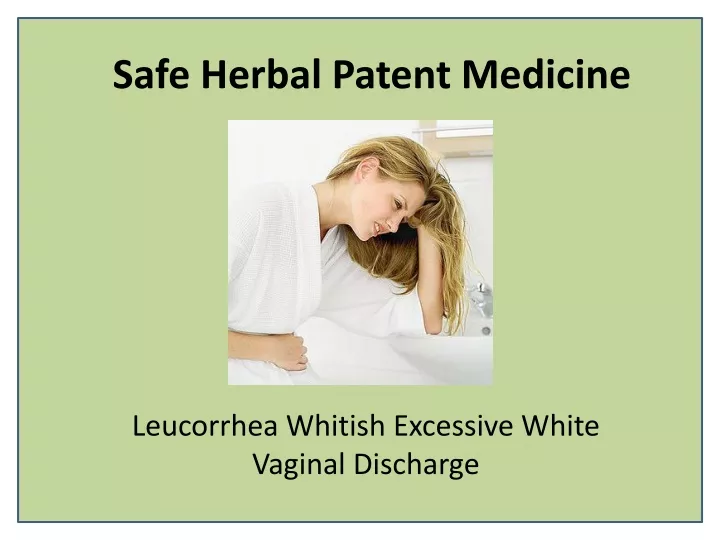 safe herbal patent medicine