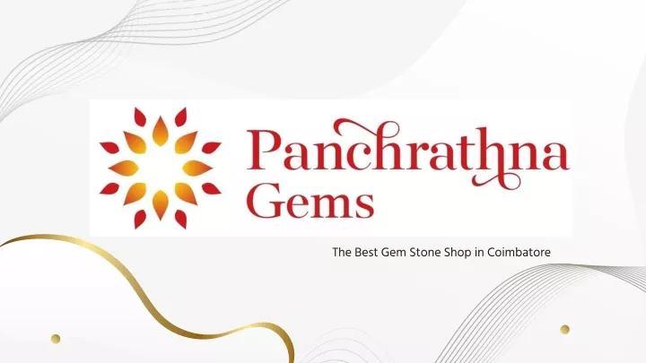 the best gem stone shop in coimbatore