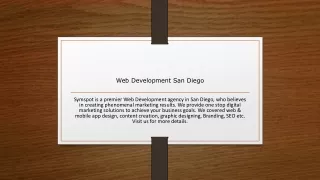 Web Development San Diego