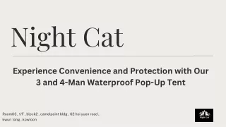 Experience Convenience and Protection with Our 3 and 4Man Waterproof Pop-Up Tent