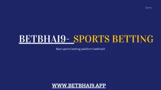 Betbhai9 - Sports betting