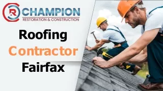 Roofing Contractor Fairfax | Roofing Installation Fairfax | Roof Repair Fairfax