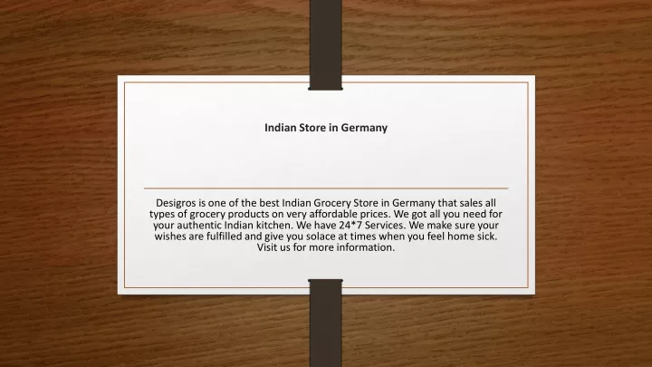 indian store in germany