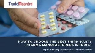 How to Start a Third-Party Pharma Manufacturing Company in India?